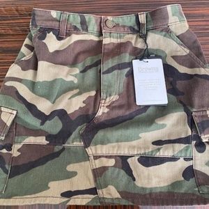 BNWTs Vintage YSL Camo Military Skirt sz XS/25